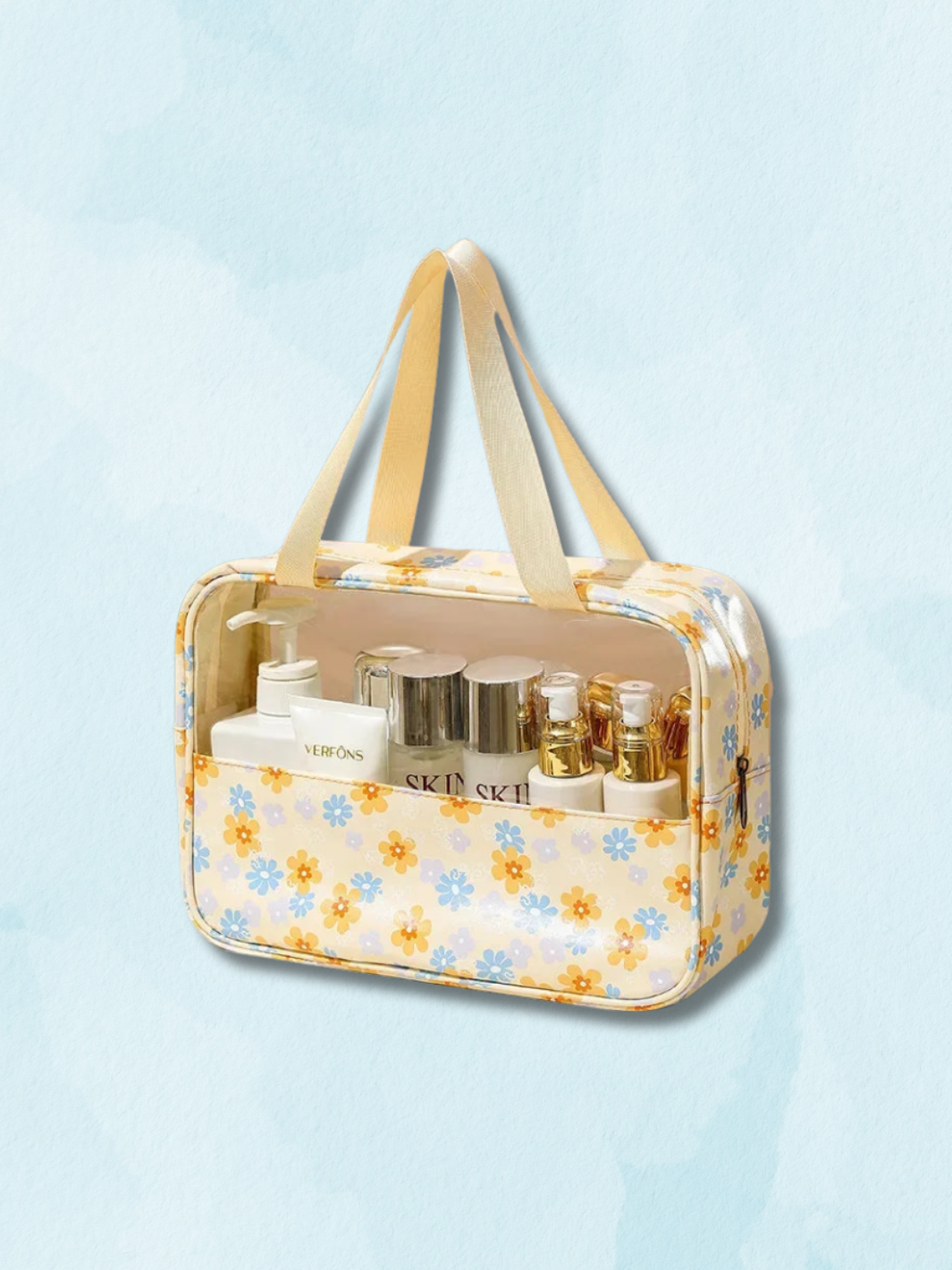 Lot de trousse de toilette jaune